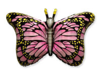 Foil balloon «Butterfly», pink