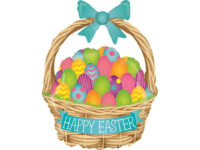 Lihavottekorv-Happy-Easter-GR-35223-P Fooliumist õhupall lihavõttekorv «HAPPY EASTER»