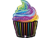 Foil balloon «MUFFIN», rainbow