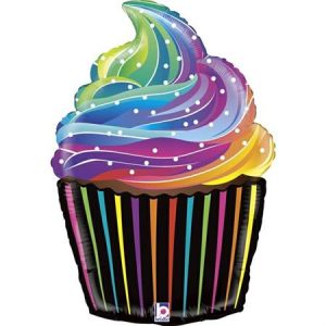 Fooliumist õhupall «Happy Birthday», ümmargune, värviline