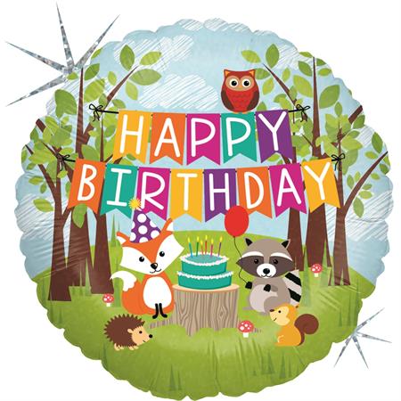 Metsloomad, «Happy birthday», ümmargune, holograafiline