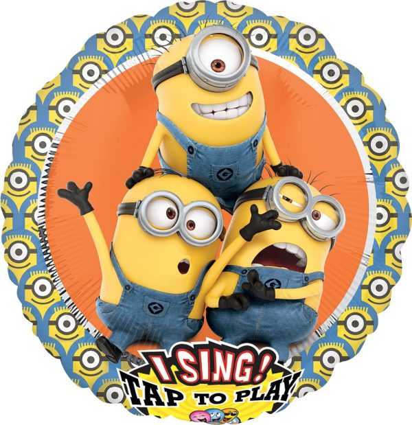 Foil balloon «Minions» with music