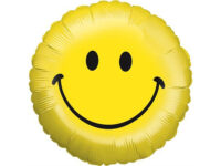 Foil balloon "SMILE", round