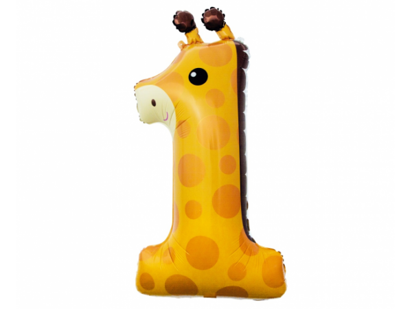 Number-1-kaelkirjak-HS-Z391 Foil balloon "NUMBER 1 GIRAFFE"