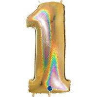 Number «1» gold