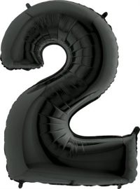 Fooliumist õhupall "NUMBER 2" must
