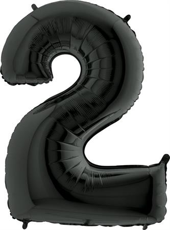 Fooliumist õhupall "NUMBER 2" must