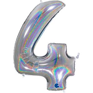 Number-4-hobedane-GR-694GHS-P Foil balloon "18 BIRTHDAY" golden, round
