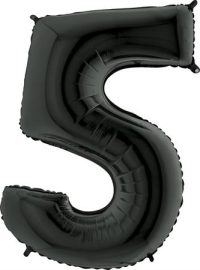Fooliumist õhupall "NUMBER 5" must
