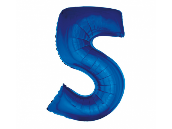 Number-5-sinine-FG-C85N5 Фольгированный шар "ЦИФРА 5" синий