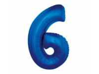 Number-6-sinine-FG-C85N6 Фольгированный шар "ЦИФРА 6" синий