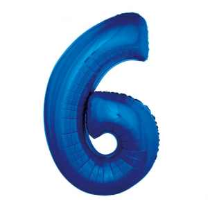 Fooliumist õhupall "NUMBER 6 KAPSAUSS"