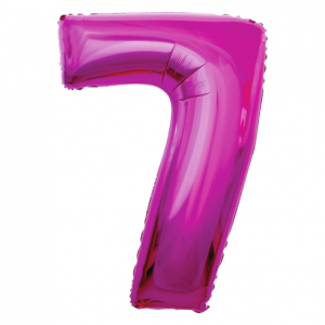 Foil balloon "NUMBER 1" pink-gold