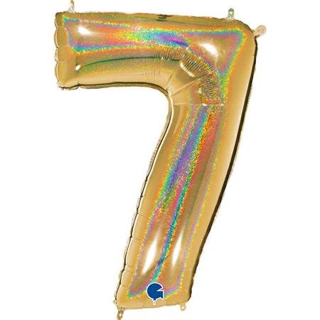 Номер «7» золотой