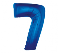 Fooliumist õhupall "NUMBER 7" sinine