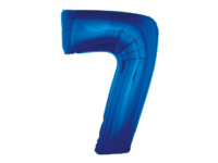 Foil balloon "NUMBER 7" dark blue
