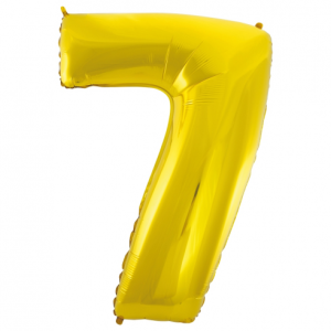 Fooliumist õhupall "NUMBER 7" hõbe