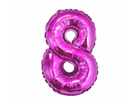 Number-8-fuksia-FG-C85R8 Fooliumist õhupall "NUMBER 8" fuksia