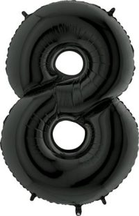 Fooliumist õhupall "NUMBER 8" must