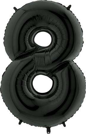 Fooliumist õhupall "NUMBER 8" must