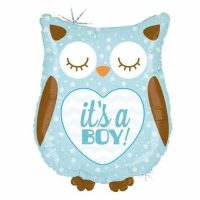 OIP Foil balloon owl «IT'S A BOY»