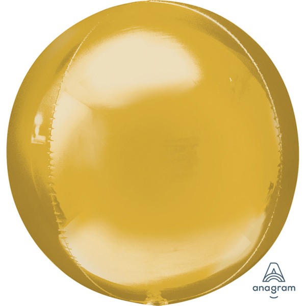 Pall-kollane-kuld Foil balloon "BALL" yellow - gold