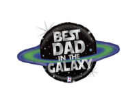 Planeet-Best-dad-in-the-galaxy-holograafiline-GR-35942GH-P Fooliumist õhupall planeet «BEST DAD IN THE GALAXY» holograafiline