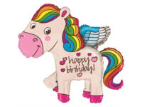 Фольгированный шар, пони «HAPPY BIRTHDAY!»