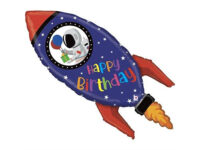 Фольгированный шар ракета «HAPPY BIRTHDAY»