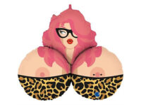 Foil balloon «BREASTS», multicolor