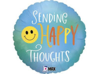 Sending-happy-thoughts-ummargune-GR-26134P-P Fooliumist õhupall "SENDING HAPPY THOUGHTS", ümmargune