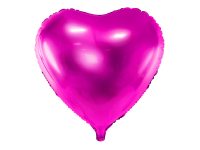 Süda, fuksia metallik, 45cm