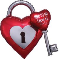Suda-key-to-my-heart Фольгированный шар "КЛЮЧ ОТ МОЕГО СЕРДЦА" сердце