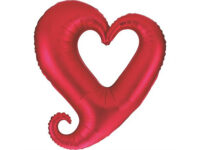 Foil balloon "HEART", red