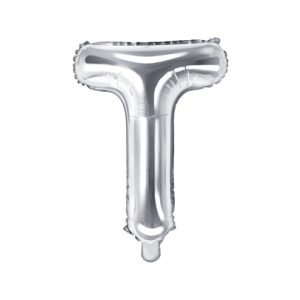 Foil balloon letter «V», silver