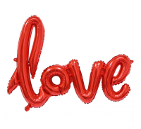 Надпись «Love» красный, с воздухом