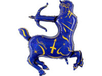 Zodiac Sagittarius, blue