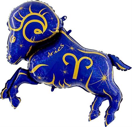 Знак зодиака Овен, синий