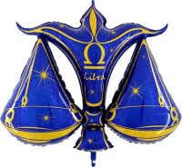 Zodiac Libra, blue