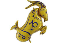 Zodiac Capricorn, golden