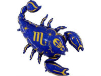 Zodiac Scorpio, blue