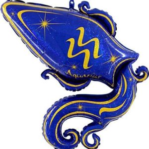 Знак зодиака Водолей, золотой