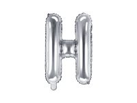 Täht «H», fooliumist, hõbedane
