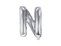 Фольгированная буква «N», серебро
