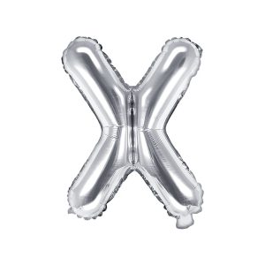 Foil balloon letter «V», silver