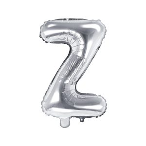 Foil balloon letter «V», silver