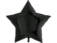 Star, black, metallic