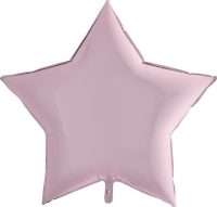 Täht, pastelne roosa, metallik