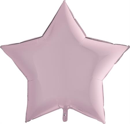 Star, pastel pink, metallic