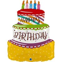 Tort-Happy-Birthday-kolmekihiline-GR-G72019-P Foil balloon cake «HAPPY BIRTHDAY», three-layer